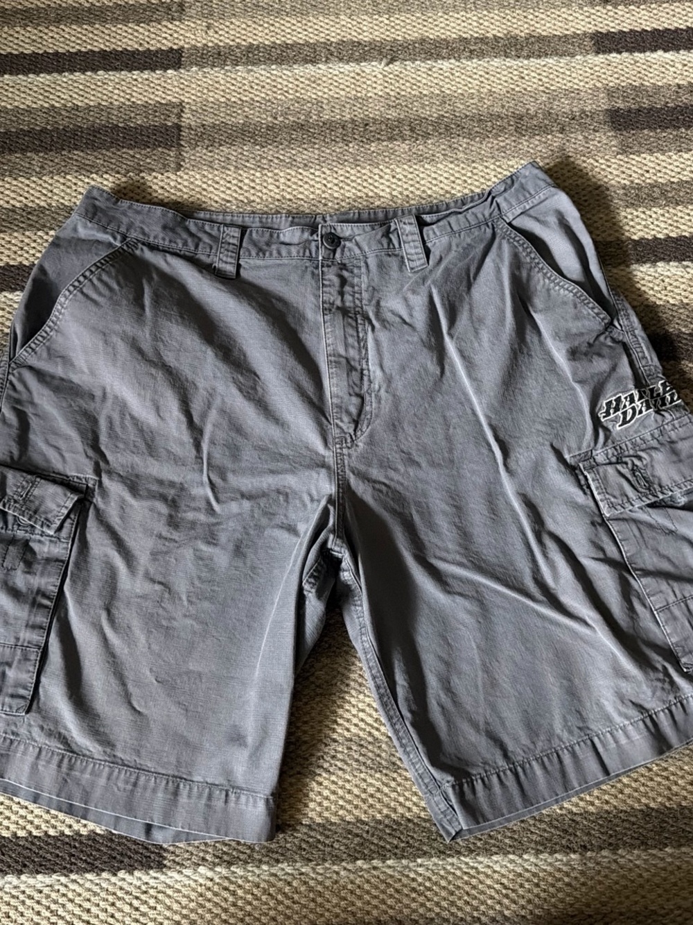 Harley-Davidson Gray Men's Cargo Shorts
